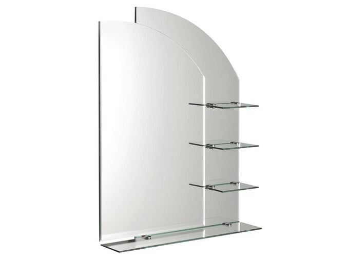 Aqualine WEGA zrcadlo s policemi 65x90cm
