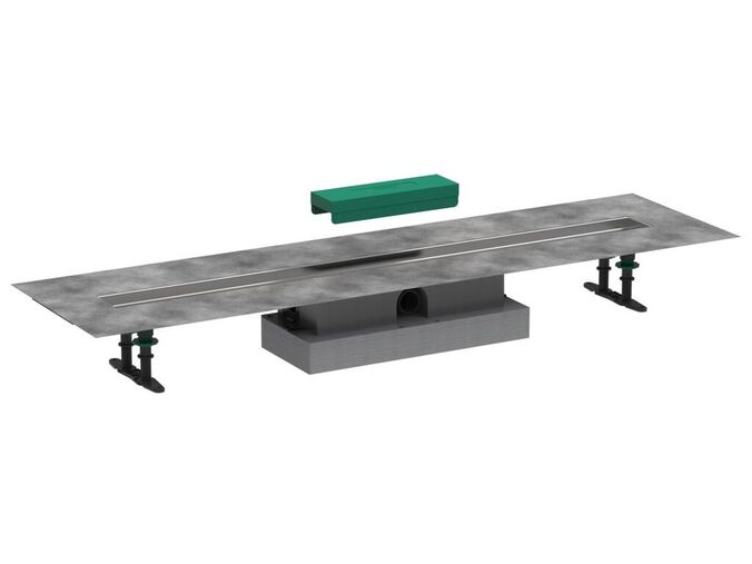 Hansgrohe Raindrain Set pro plochou instalaci lineárního sprchového žlabu 1000 mm, nerez