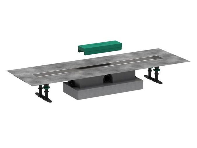 Hansgrohe Raindrain Set pro plochou instalaci lineárního sprchového žlabu 800 mm, nerez
