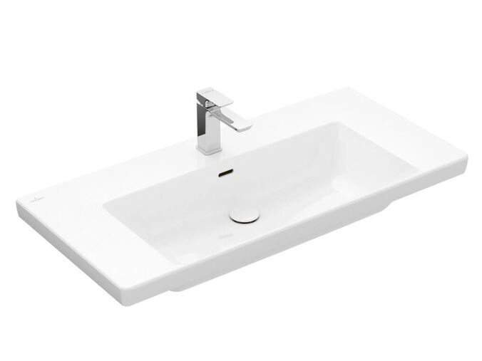 Villeroy & Boch Subway 3.0 Umyvadlo 1000x470 mm, s přepadem, otvor pro baterii, CeramicPlus, Stone White