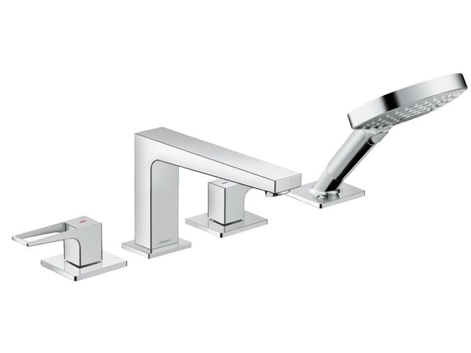 Hansgrohe Metropol Baterie na okraj vany, 4-otvorová instalace, chrom