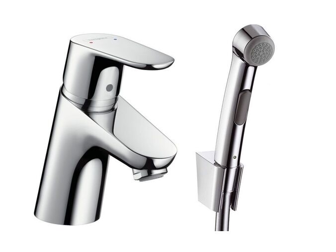 Hansgrohe Focus Souprava pákové baterie 70 s bidetovou sprškou a sprchovou hadicí, chrom