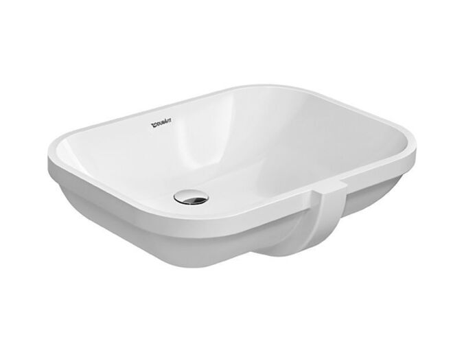 Duravit D-Code umyvadlo zápustné 56x40 cm, přepad, bez otvoru pro baterii, bílá