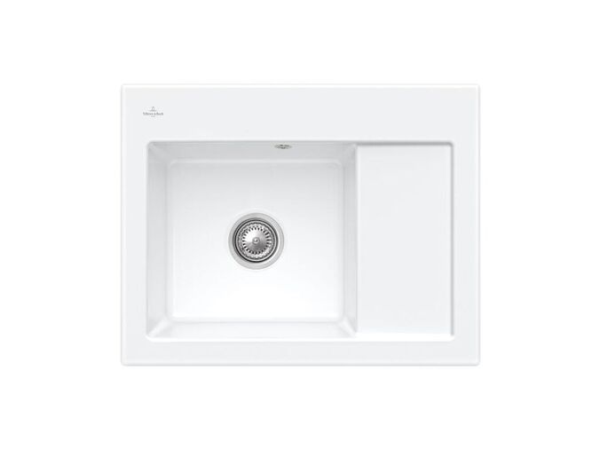 Villeroy & Boch Subway 45 Keramický dřez 65x51 cm, CeramicPlus, Stone White