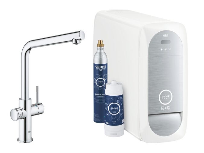 Grohe Blue Home Dřezová baterie s chladícím zařízením a filtrací, chrom
