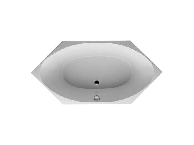 Duravit 2x3 akrylátová vana 200x100cm, vestavná, šestihranná