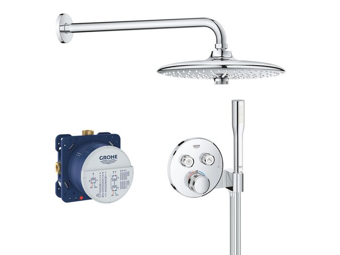 Grohe Grohtherm SmartControl Sprchový set Perfect s podomítkovým termostatem, 3 proudy, chrom
