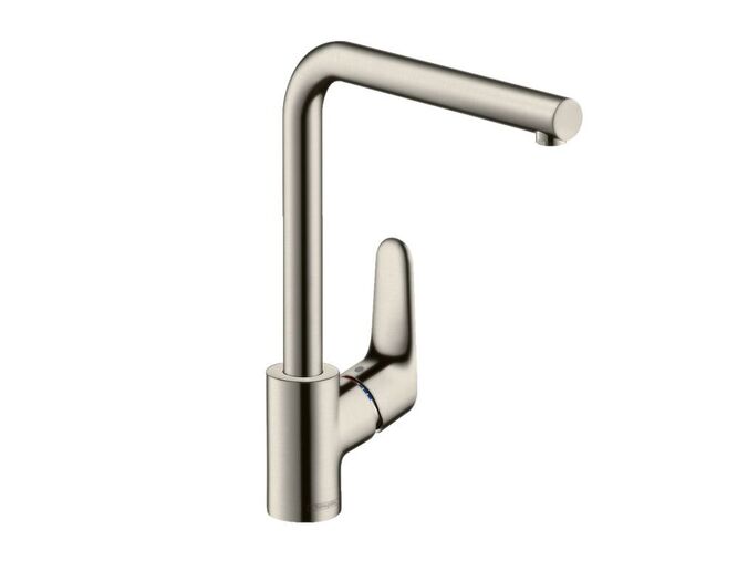 Hansgrohe Focus M41 Dřezová baterie, vzhled nerezu