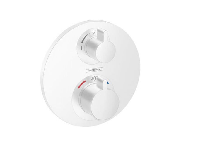 Hansgrohe Ecostat S Termostatická baterie pod omítku pro 2 spotřebiče, matná bílá