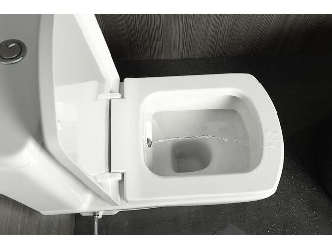 Kale BASIC wc mísa kombi s integrovaným bidetem, spodní/zadní odpad, 35x61cm