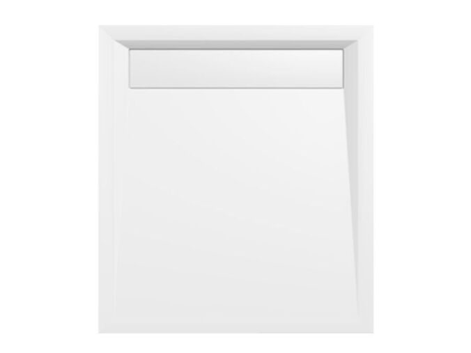 Polysan VARESA sprchová vanička z litého mramoru se záklopem, obdélník 90x80cm, bílá
