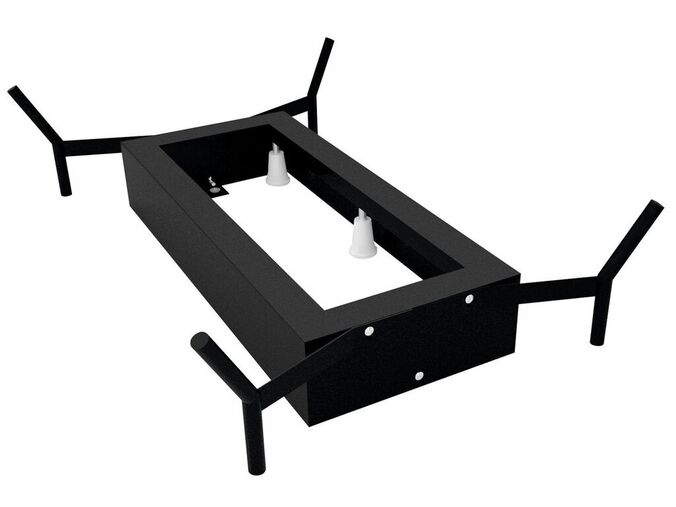 Polysan REDUTA konstrukce pro vanu 171x81cm, černá mat