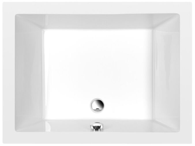 Polysan DEEP hluboká sprchová vanička s konstrukcí, obdélník 100x75x26cm, bílá