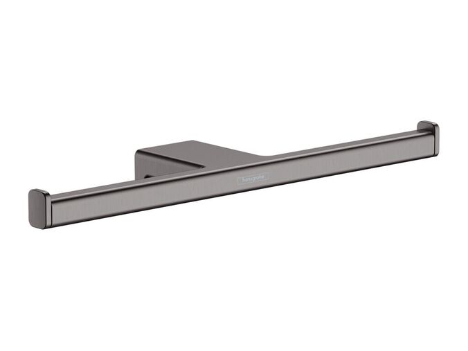 Hansgrohe AddStoris Držák toaletního papíru dvojitý, kartáčovaný černý chrom
