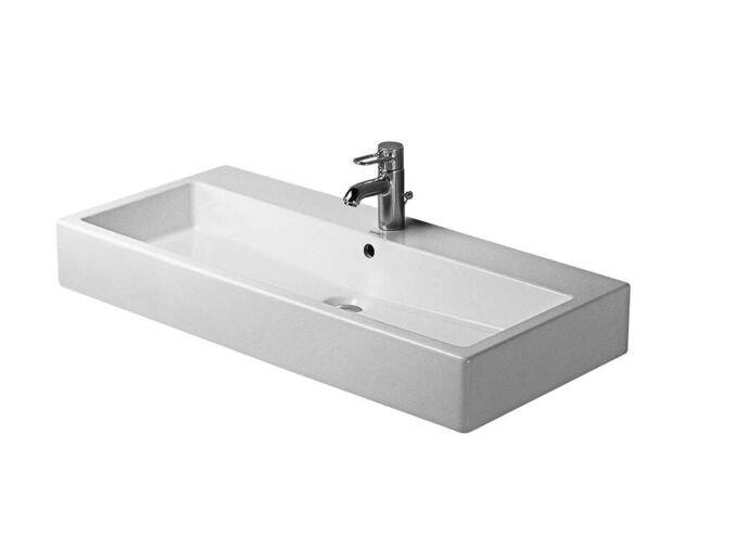 Duravit Vero umyvadlo 100x47 cm, přepad, otvor pro baterii, bílá