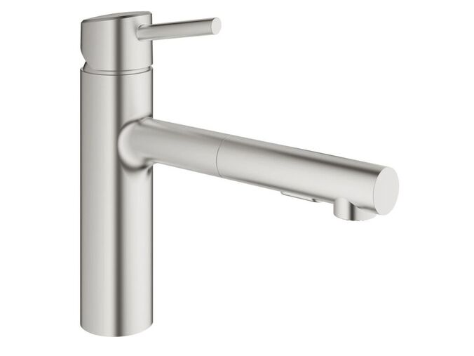 Grohe Concetto Páková dřezová baterie, supersteel