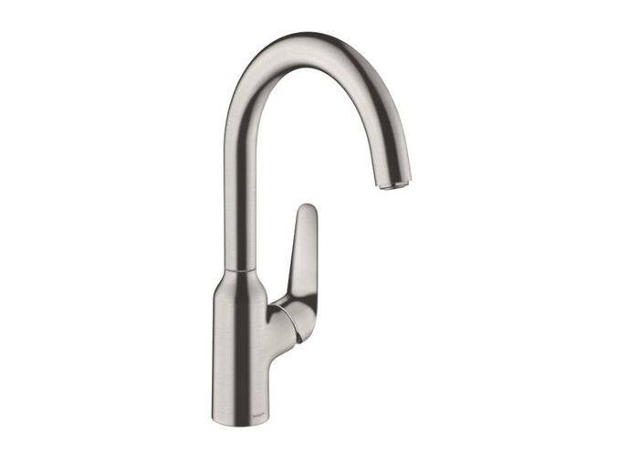 Hansgrohe Focus M42 Dřezová baterie M421-H220, vzhled nerezu