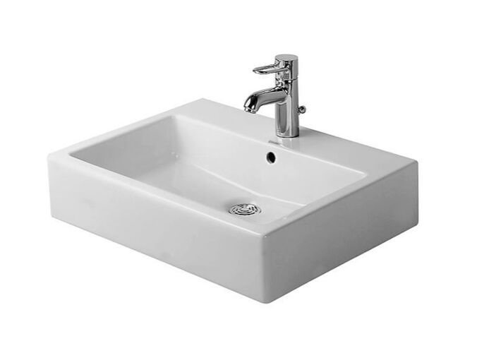 Duravit Vero umyvadlo 60x47 cm, otvor pro baterii, WonderGliss, alpská bílá
