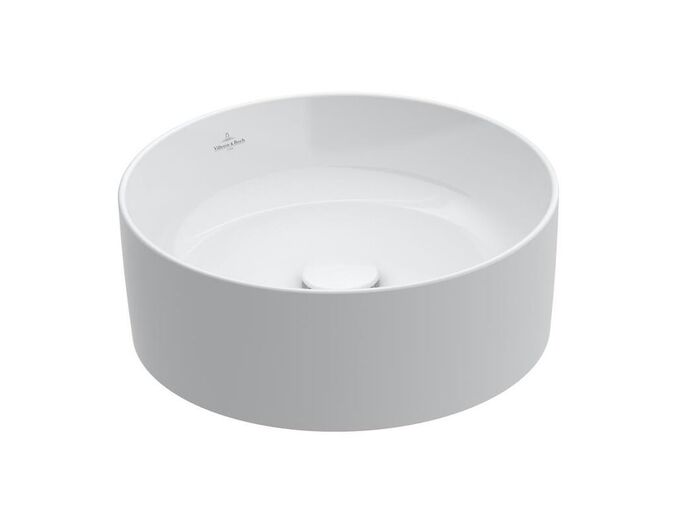 Villeroy & Boch Collaro Umyvadlo na desku, průměr 400 mm, CeramicPlus, Stone White