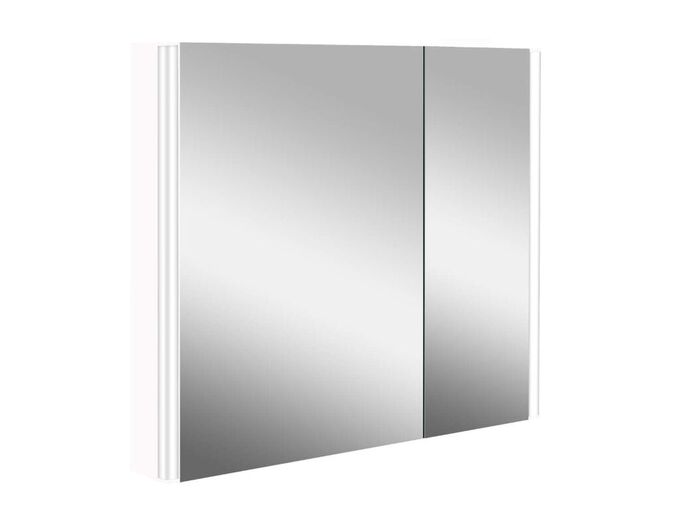 kielle Arkas I Zrcadlová skříňka s LED osvětlením, vyhříváním a USB portem, 80x70x13 cm, bílá
