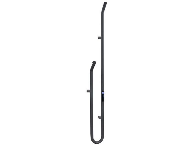 Bemeta Otopná tělesa Elektrický sušák ručníků 1190 mm, tyč, 47W, nerez, černá