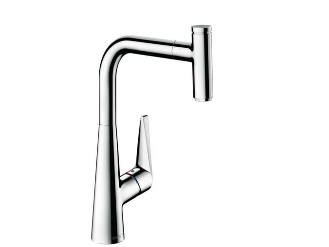 Hansgrohe Talis Select M51 Dřezová baterie s výsuvnou koncovkou, EcoSmart, chrom