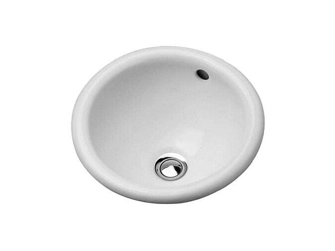 Duravit Architec umyvadlo, průměr 33,5 cm, přepad, bez otvoru pro baterii, bílá
