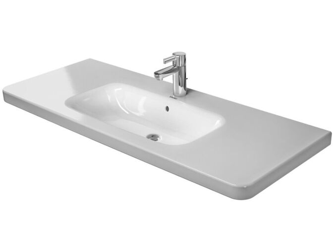 Duravit DuraStyle umyvadlo 120x48 cm, otvor pro baterii, WonderGliss, bílá