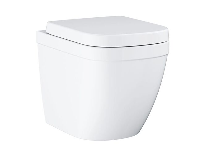 Grohe Euro Ceramic Stojící WC se sedátkem softclose, rimless, Triple Vortex, alpská bílá