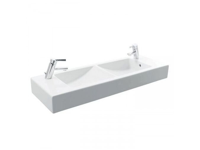 Jika PURE dvojumyvadlo 100cm se 2 otvory pro baterii