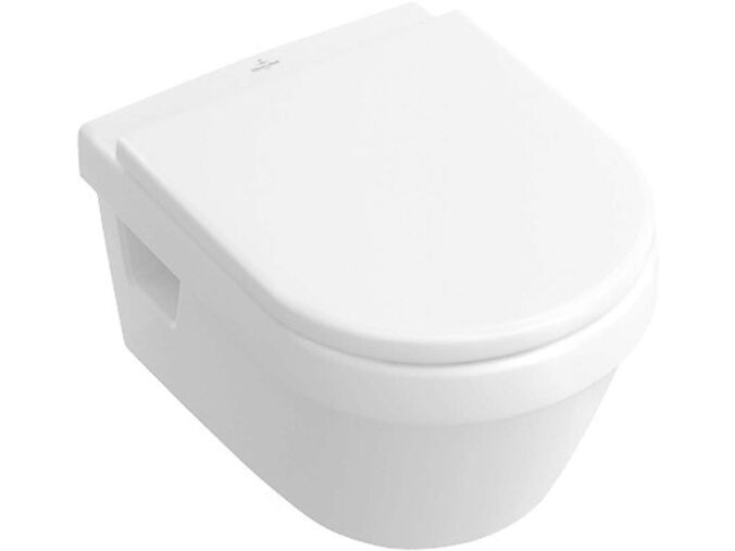 Villeroy & Boch Omnia Architectura Závěsný klozet s WC sedátkem Combi-Pack, 370 mm x 530 mm, bílý - Combi-Pack, s Ceramicplus