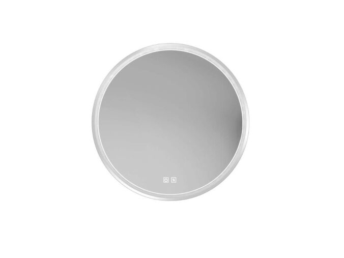 kielle Idolio Zrcadlo s LED osvětlením a vyhříváním, průměr 59 cm, chrom