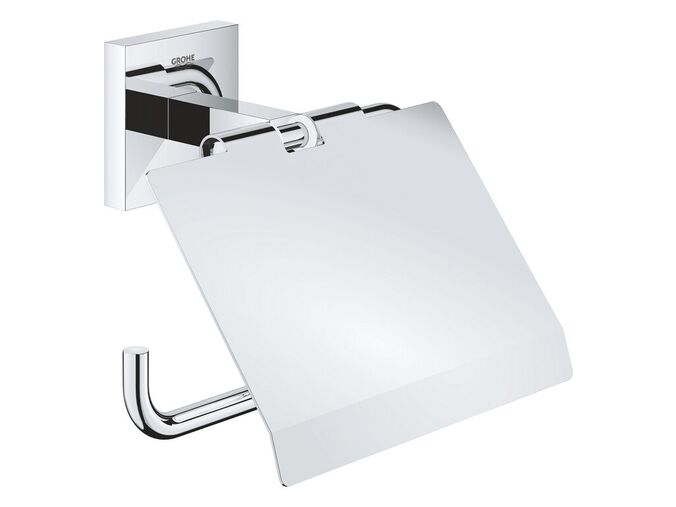 Grohe QuickFix Start Cube Držák toaletního papíru s krytem, chrom