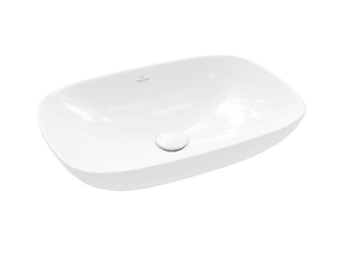 Villeroy & Boch Loop&Friends Umyvadlo na desku, 620x420 mm, bez přepadu, CeramicPlus, alpská bílá