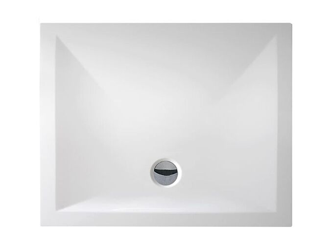 Roth Marmo Neo Square-R sprchová vanička 80x90 cm, litý mramor, bílá