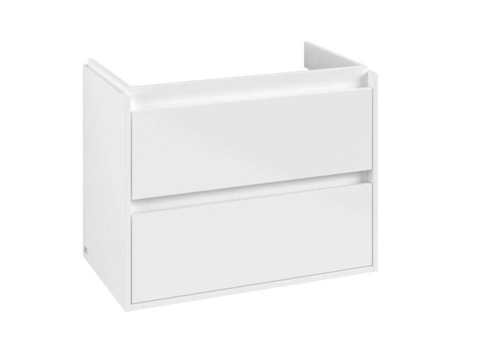 Villeroy & Boch Skyla Umyvadlová skříňka, 77x60x44 cm, 2 zásuvky, Brilliant White
