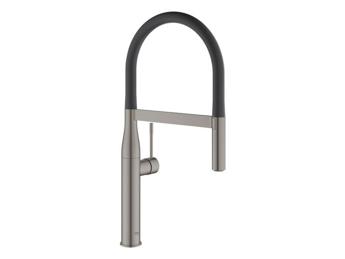 Grohe Essence Dřezová baterie s flexibilním ramenem s přepínačem, kartáčovaný Hard Graphite