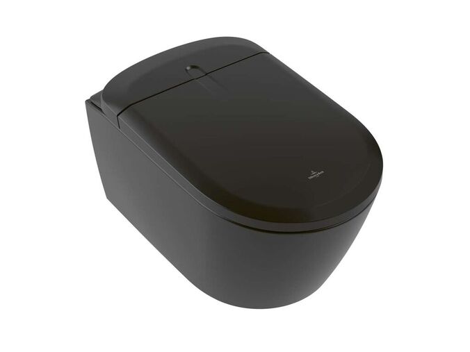 Villeroy & Boch ViClean Elektronický bidet s keramikou, závěsný, DirectFlush, CeramicPlus, SoftClosing, černá