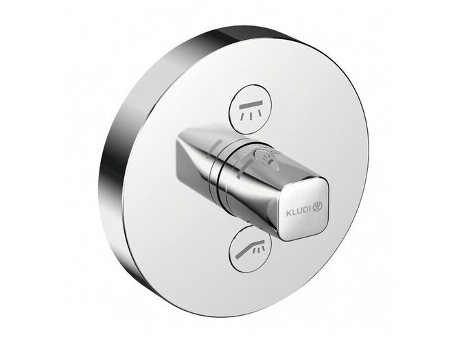 Kludi Push Baterie pod omítku pro 2 spotřebiče, chrom