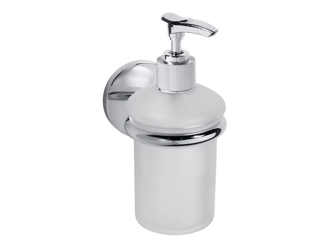 Bemeta Alfa dávkovač tekutého mýdla 200 ml, sklo matné/chrom