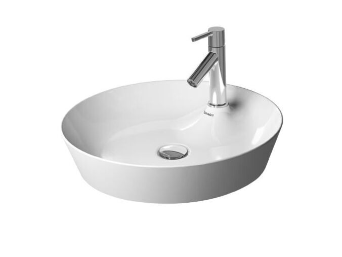 Duravit Cape Cod umyvadlová mísa, průměr 48 cm, 1 otvor pro baterii, DuraCeram, WonderGliss, bílá