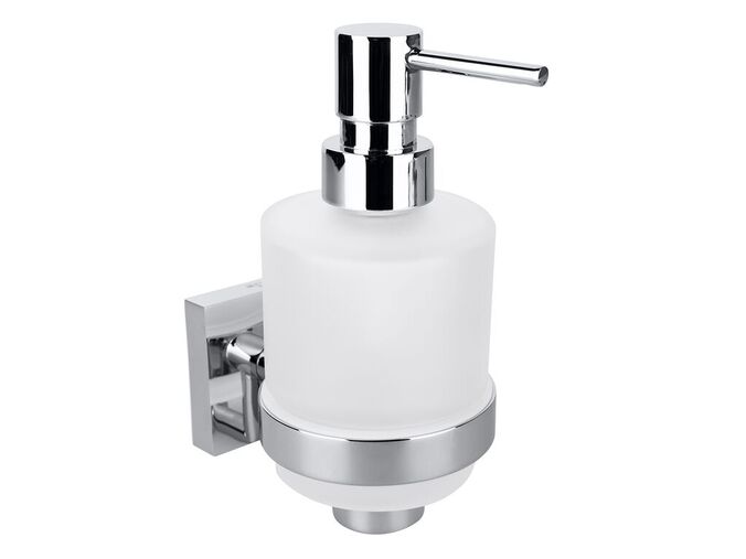 Bemeta Beta dávkovač tekutého mýdla s magnetickou mýdlenkou, sklo MINI, chrom