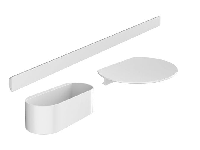 Hansgrohe WallStoris Set koupelnových doplňků, matná bílá