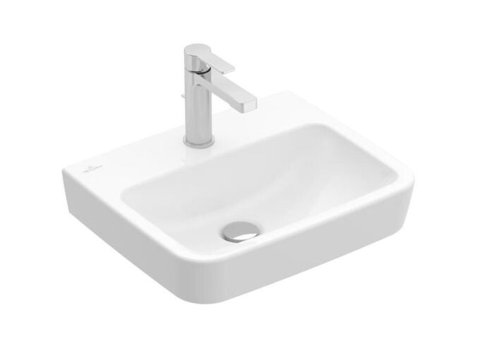 Villeroy & Boch O.novo Umývátko 450x370 mm, bez přepadu, otvor pro baterii, CeramicPlus, alpská bílá
