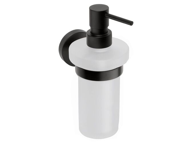 Bemeta Dark dávkovač mýdla, mléčné sklo, 230 ml, černá