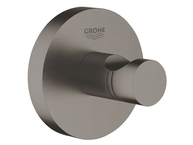 Grohe Essentials Háček na koupací plášť, kartáčovaný tmavý grafit