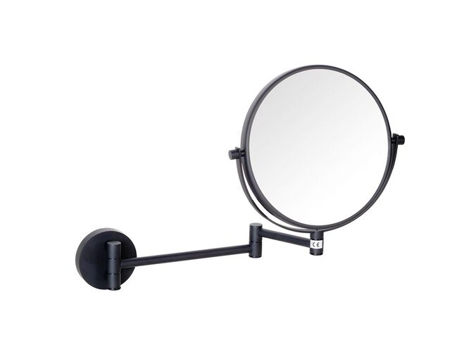 Bemeta Dark Kosmetické zrcátko průměr 200 mm, na rameni, 3x zvětšující, černá