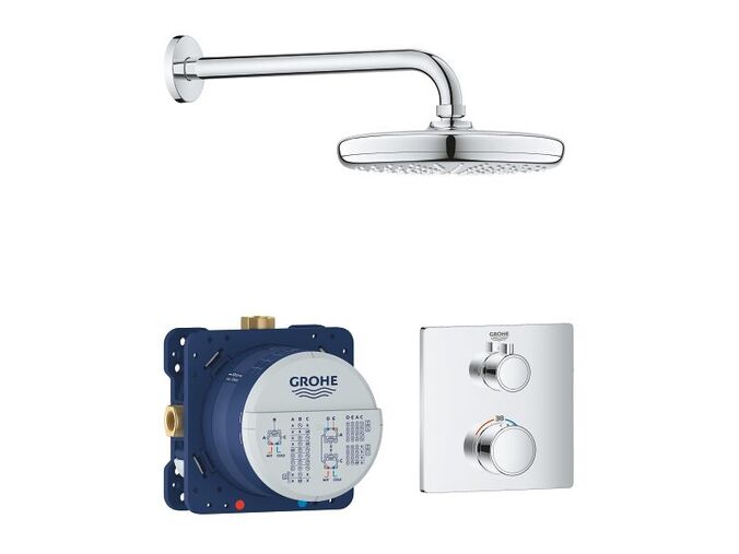 Grohe Grohtherm Sprchový set Tempesta 210 s termostatem pod omítku, chrom