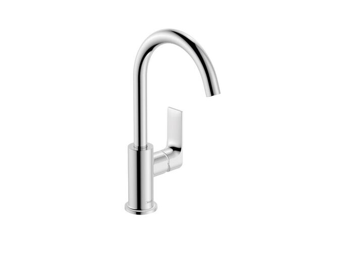 Hansgrohe Rebris E Umyvadlová baterie s výpustí a otočným výtokem, chrom