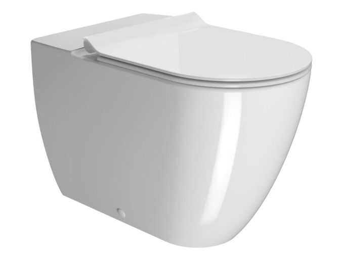 GSI PURA WC mísa kombi spodní/zadní odpad, Swirlflush, 36x63cm, bílá ExtraGlaze